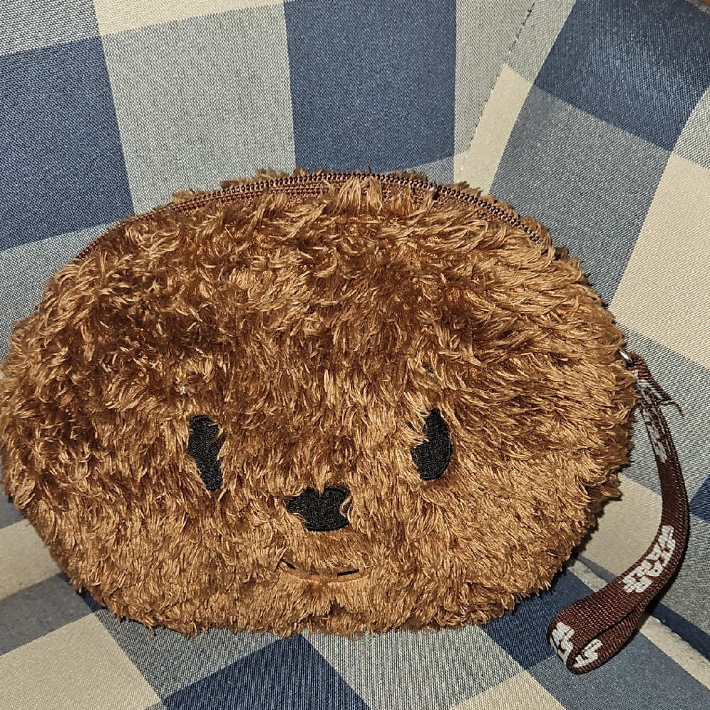 Furry Brown Coin Purse